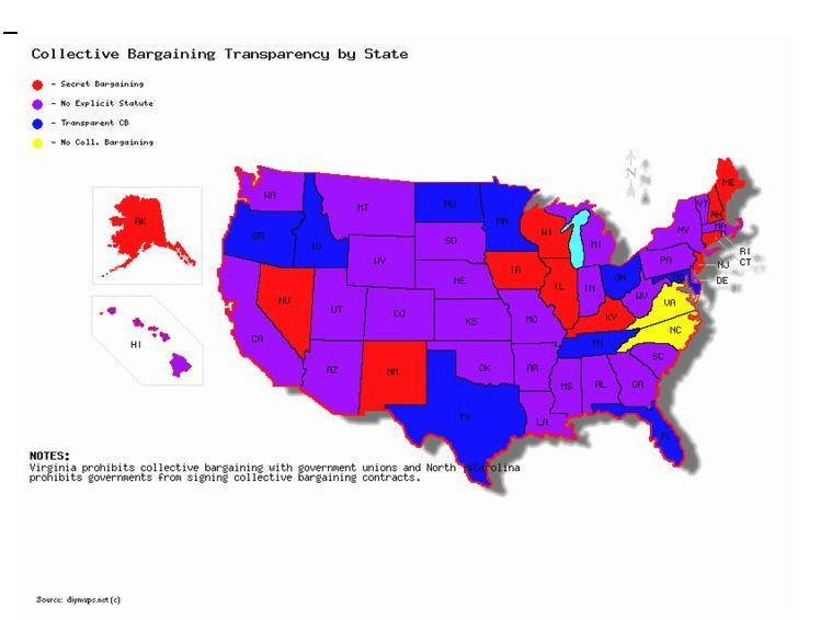Transparent Collective Bargaining Map